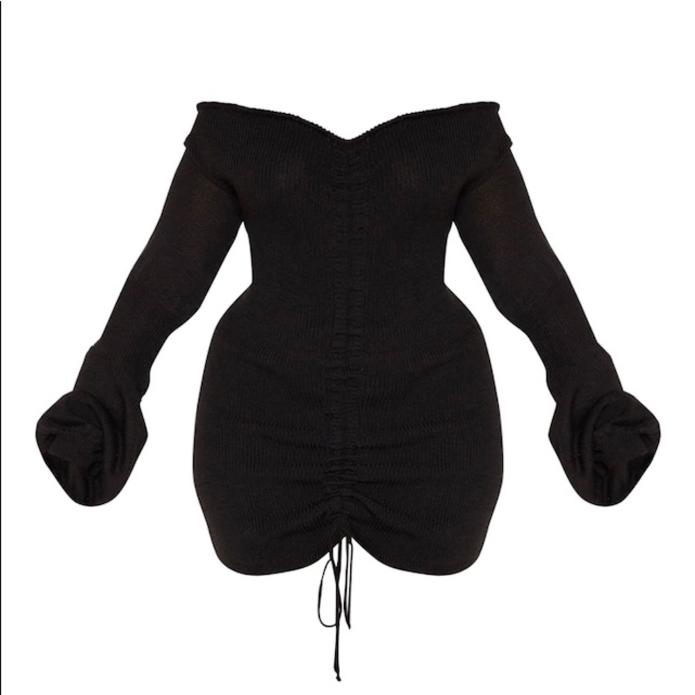 Knit ruched dress